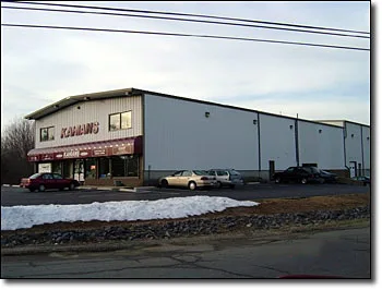 Completed commercial electrical project, retail plaza exterior