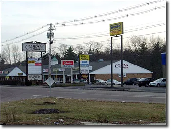 Completed commercial electrical project, roadside retail plaza