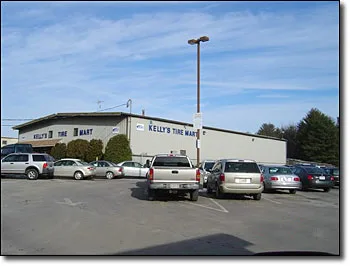 Completed commercial electrical project, tire shop building