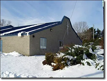 Completed commercial electrical project, church building